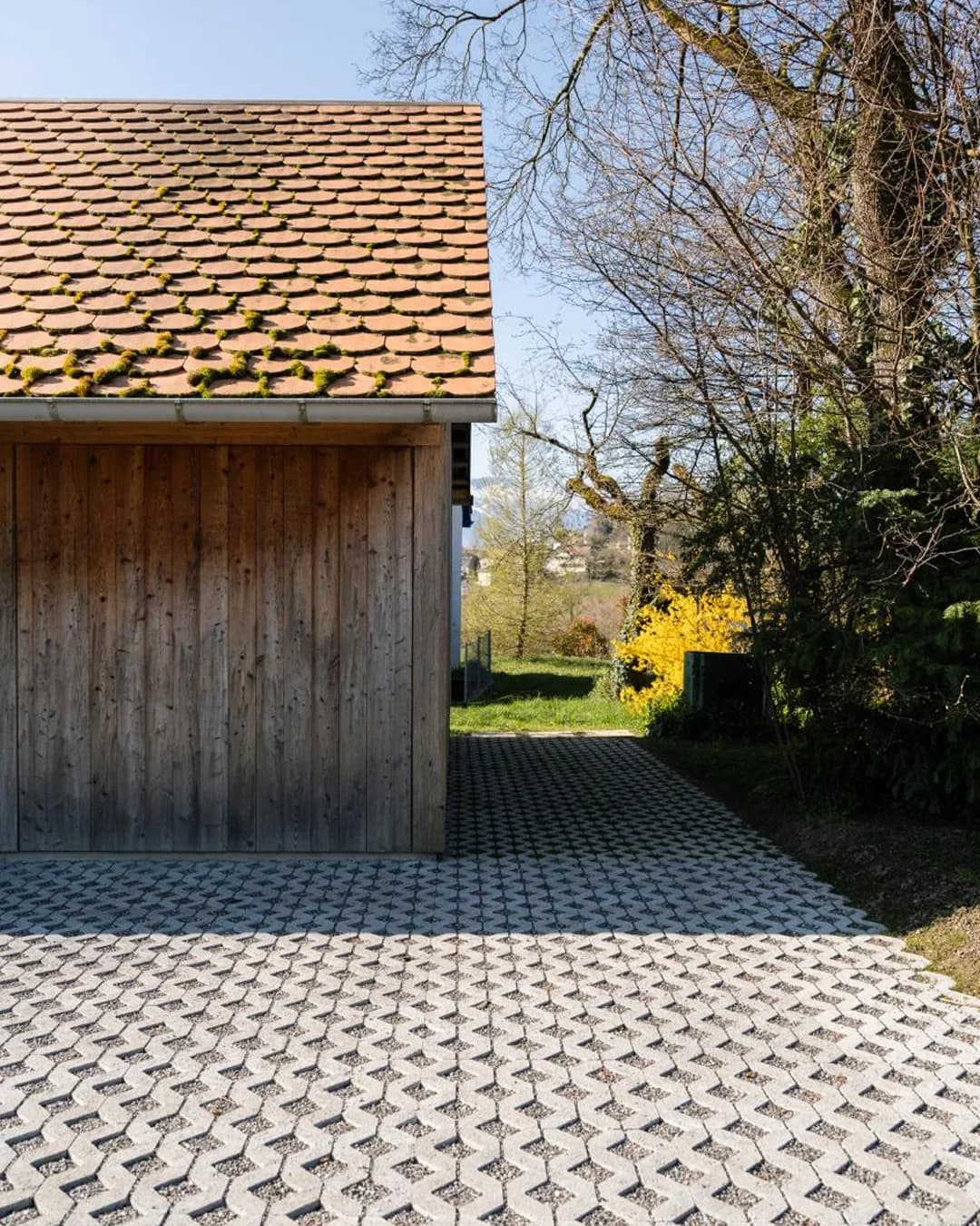 Parking paysager à Chexbres